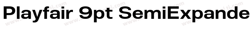 Playfair 9pt SemiExpanded SemiBold字体转换
